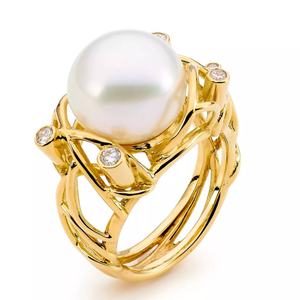 Gold With Pearl Mangrove Ring