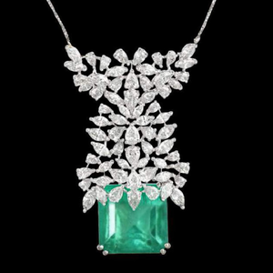 Diamonds and Emeralds Pendent JSJ0105