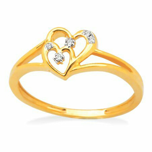 18k gold real diamond ring mga - rdr0037