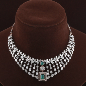 18kt designer diamond fancy necklace