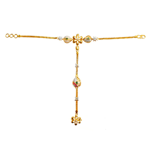 22k gold cz diamond designer pocha mga - dp00