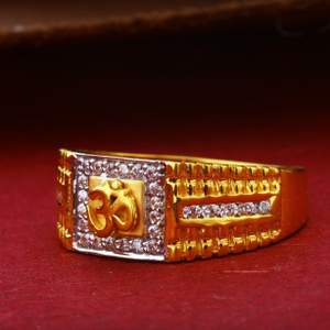 22Kt Gold Om Gents Rings RH-GR022