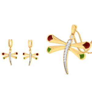 dragonfly pendant set