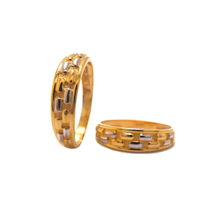 22k yellow dash race band