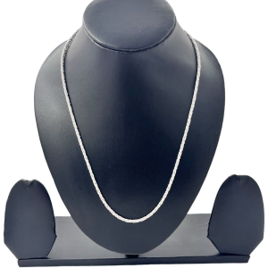 Silver Hollow Design Chain