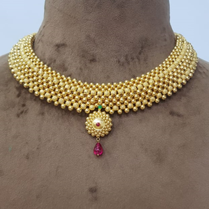22k Gold Engagement Necklace SJJGN60