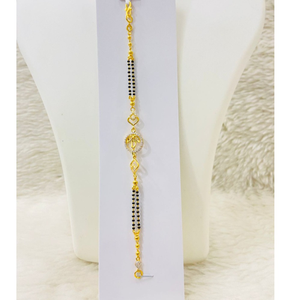 916 gold ladies bracelet 2line
