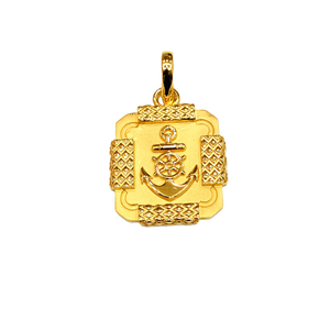 22KT Bahubali Anchor Design Pendant