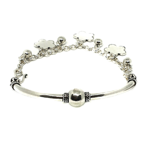 925 sterling silver flower pandadi bracelet m