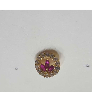 18KT Gold Indian Fancy Diamond Nosepin (Nath)