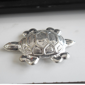 pure  silver  tortoise  For  vastu / gifting 