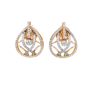 Invidebit diamond earrings in 18k hallmark ro