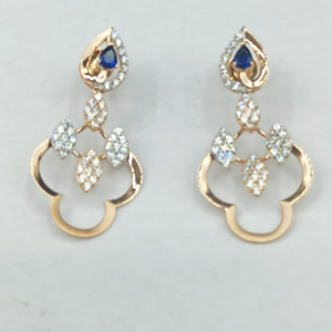 Rose gold 18 kt fancy earrings