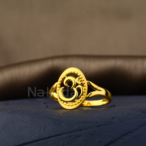 916 Gold Hallmark Designer Ladies Plain Ring 