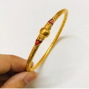 22 kt yellow gold enamelling engraved women b