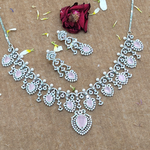 Studding Design Wedding Necklace Set