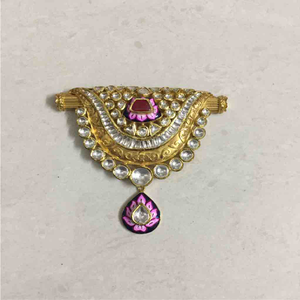 Stylish Meenakari jadtar pendant