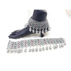 925 Silver antique Rajwadi Payal