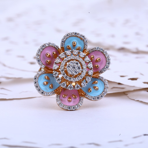 18kt Gold Ring of Rose RLR429