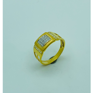 22ct gold gents diamond ring