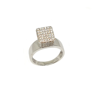 925 Sterling Silver Square Shaped Designer Ri