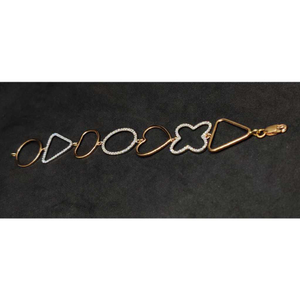 18K Exclusive Ladies Fancy Rose Gold Kada K-5