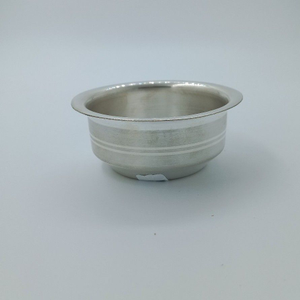 Silver Plain Design New Born Baby Bowl
