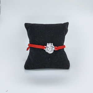 Ganesh ji design in silver rakhi