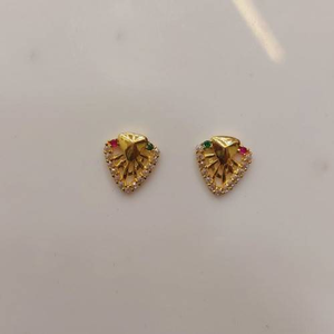 Gold Modern Casual Earring