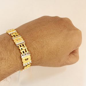 18 kt real solid yellow gold hallmark men's b