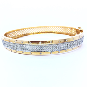 FANCY ROSE GOLD KADA BRACELET