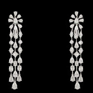 Diamonds Ear Hangings JSJ0016