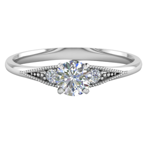 14KT DIAMOND SHAPE RING