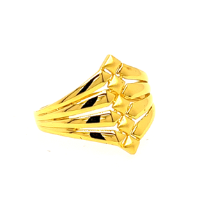 22k Gold Plain Wonder Wave Ring