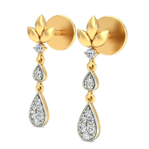 Gold glam earring ber 066
