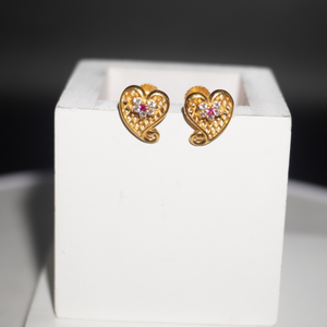 Gold Regal Plain Earrings 36R247