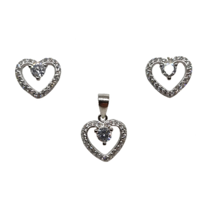 925 Sterling Silver Heart Shape Designer Pend