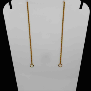 916 Gold Single Line Design Earchain