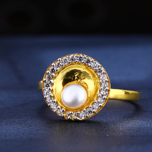 22kt gold women's classic gemstone  ring lr56