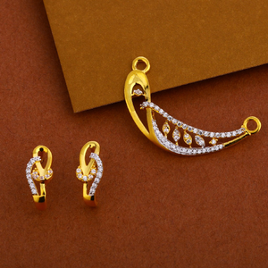 22kt Gold cz Exclusive Mangalsutra Pendant Se