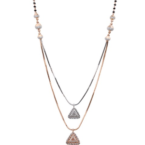 18kt Triangle Shape Short Mangalsutra
