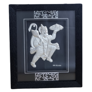 Shree Hanumanji Frame In 999 Silver MGA - GFS