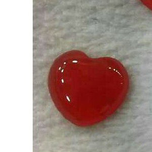 5ct heart red cubic-zirconiacz