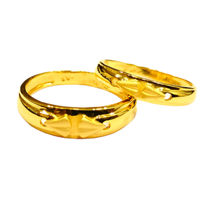 22KT Couple Plain Designer Rings