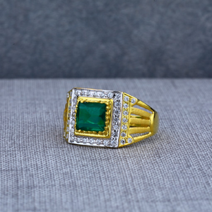 Mens 916 Daily Wear Solitaire Gold Ring-MSR44