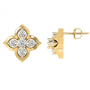 Daffodil diamond earrings