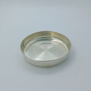 Silver Pooja Item Simple Design Thali(dish)