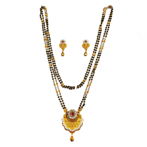 One gram gold forming fancy mangalsutra mga -