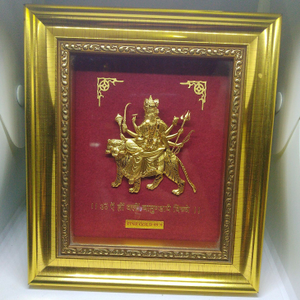 24kt gold leaf small ambe mataji frame