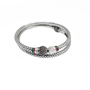 Oxidised Ball And Silver Ball Designer Silver
